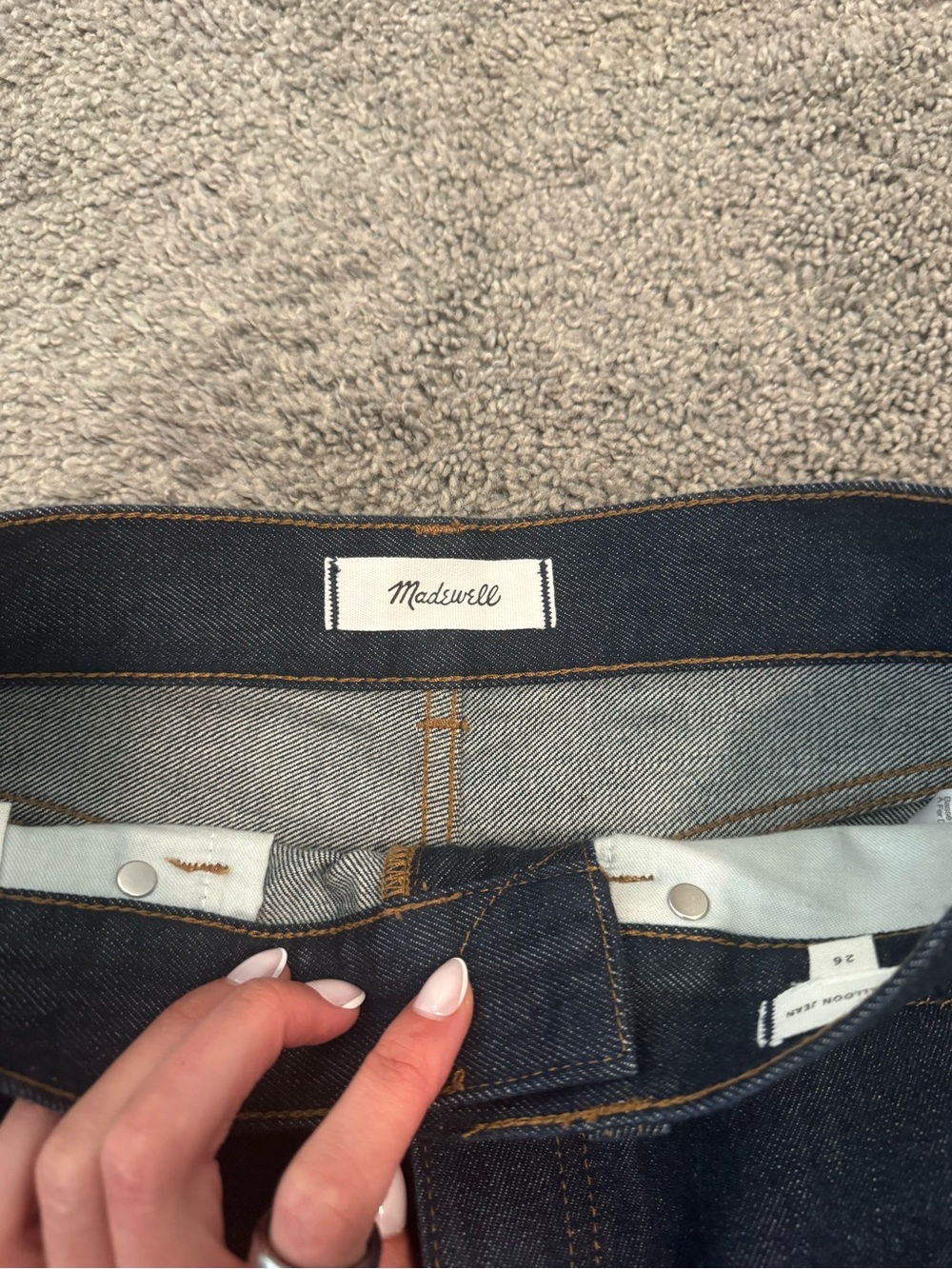 Madewell Balloon Pants size 26 Dark Rinse - Picture 2 of 4
